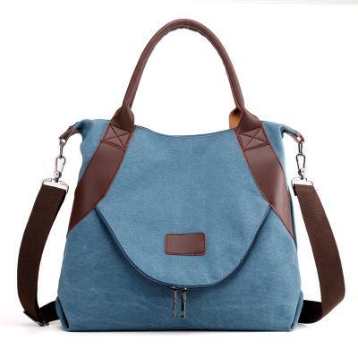 Simple wild casual  large capacity retro canvas bag  shoulder messenger bag