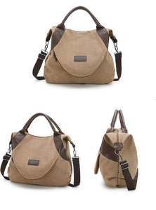 Simple wild casual  large capacity retro canvas bag  shoulder messenger bag