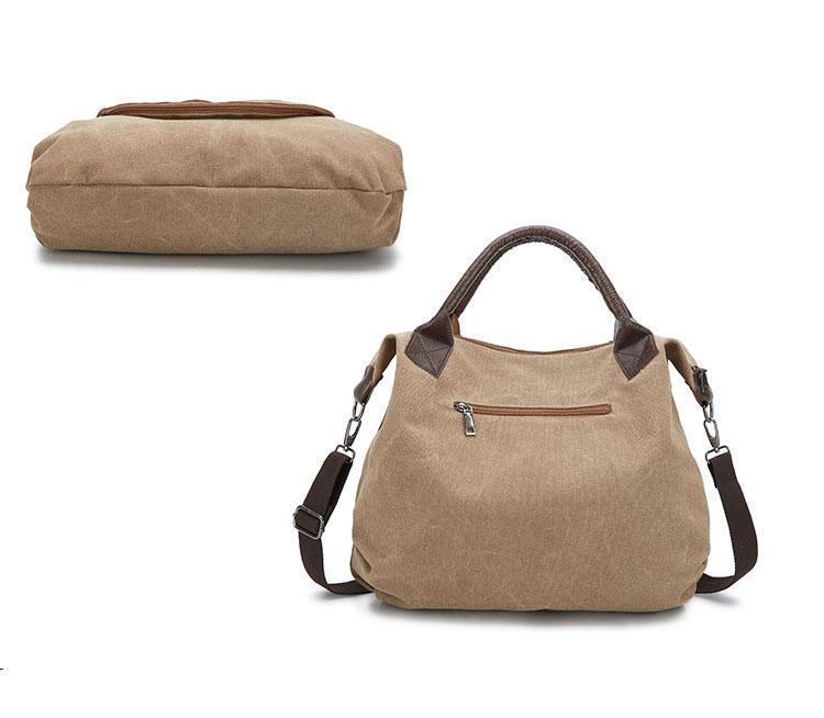 Simple wild casual  large capacity retro canvas bag  shoulder messenger bag