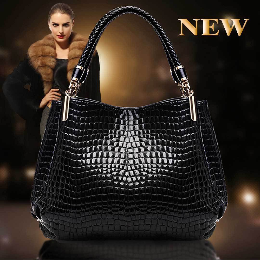 Crocodile Pattern Handbag Limited-Time Offer