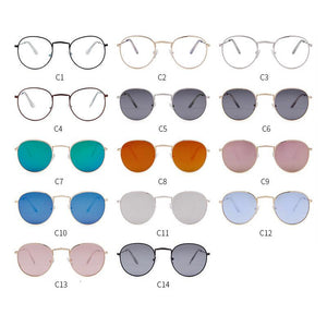 Classic small frame round retro sunglasses