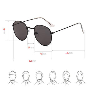 Classic small frame round retro sunglasses