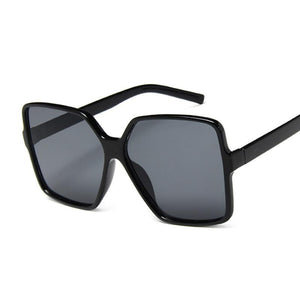 Square big frame colorful sunglasses