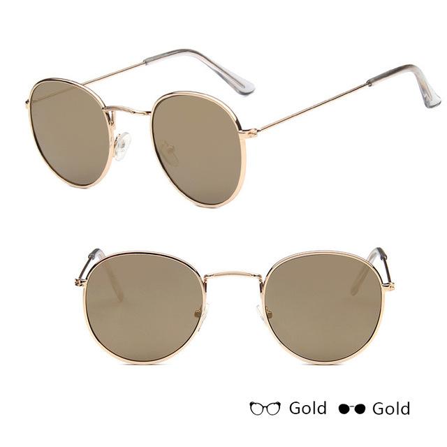 Classic small frame round retro sunglasses