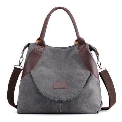 Simple wild casual  large capacity retro canvas bag  shoulder messenger bag