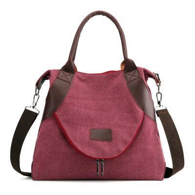 Simple wild casual  large capacity retro canvas bag  shoulder messenger bag