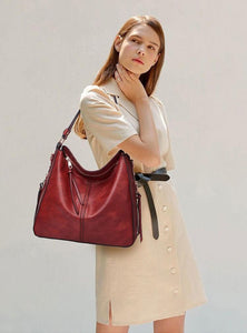 Women's large leather tote