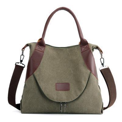 Simple wild casual  large capacity retro canvas bag  shoulder messenger bag