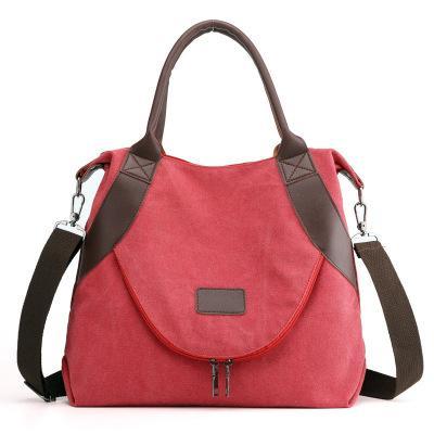 Simple wild casual  large capacity retro canvas bag  shoulder messenger bag