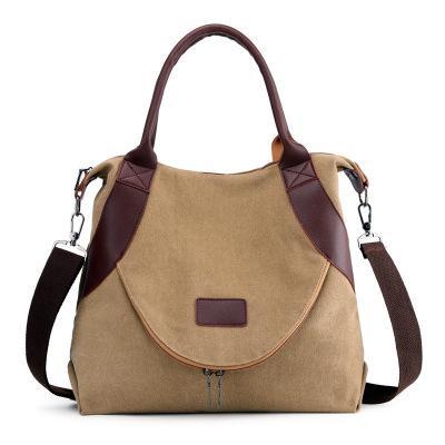 Simple wild casual  large capacity retro canvas bag  shoulder messenger bag